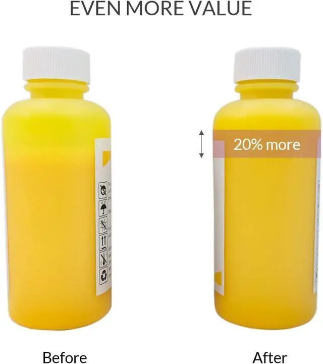 Alt view image 7 of 7 - LOTSA. STYLE Premium DTF Ink Refill for Inkjet Printers Heat Transfer Film Printing (120ml x 6, CMYK Wh)