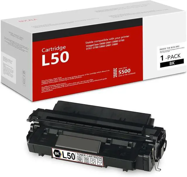 Main image of Ennovor L50 Black High-Yield Toner Cartridge 1-Pack Replacement for Canon L50 Toner Cartridge for ImageClass D660 D661 D680 D760 D761 D780 D860 D861 D880 Printer