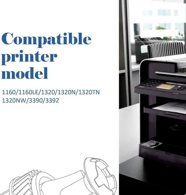 Alt view image 2 of 7 - Ennovor 49A Black Toner Cartridge 2 Pack Compatible Replacement for HP 49A Q5949A Q7553A 53A for HP Laserjet 1320 Toner Cartridge Work for P2015 1320tn 1320nw 1320n P2015n P2015d Printer Ink