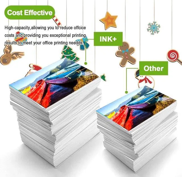 Alt view image 4 of 7 - INK+ 6Pcs Ink Cartridges Replacement for Canon PFI-107,Work with ImagePROGRAF IPF670 IPF680 IPF685 IPF770 IPF780 IPF785(2MBK,1BK,1C,1M,1Y),Matte Black,Black,Cyan,Magenta,Yellow