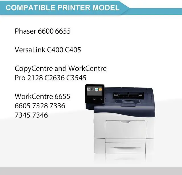 Alt view image 2 of 6 - Versalink C400/C405 Drum Unit 1 Pack 108R01121 Black Imaging Drum Replacement for Xerox Phaser 6600 6655 Versalink C400 C405 WorkCentre 6655 6605 7328 7336 7345 7346 Printer