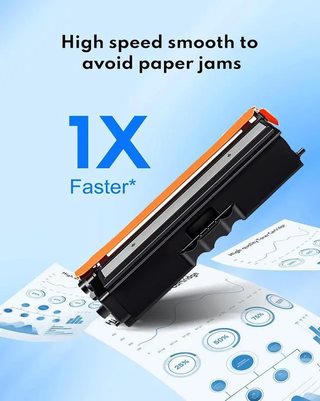 Alt view image 5 of 7 - Ennovor TN433 3 Pack High Yield TN433C, TN433M, TN433Y; TN-433 Replacement for Brother TN433 Toner Cartridge Set Work with HL-L8260CDW HL-L8360CDW MFC-L8610CDW MFC-L8900CDW HL-L9310CDW Printer