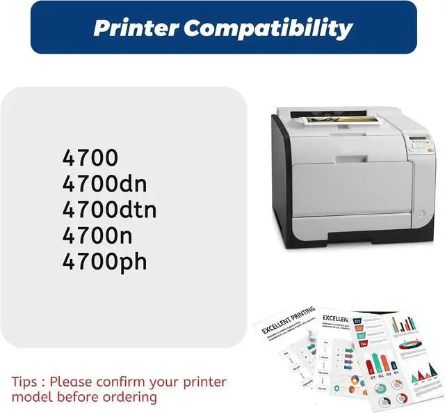 Alt view image 2 of 5 - Ennovor 643A Black Toner Cartridge,Compatible for HP 643 A Q5950A for HP Color Laserjet 4700 Series 4700dn 4700dtn 4700n Printer, ( 1 Pack ,Up to 11,000 Pages )