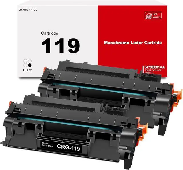 Main image of CRG-119 Black Toner Cartridge 2 Pack Compatible for Canon CRG119 3479B001AA for ImageCLASS MF5850dn MF5880dn MF5950dw MF5960dn MF6160dw MF6180dw MF414dw MF416dw LBP6300dn LBP6650dn MF5900 MF6100