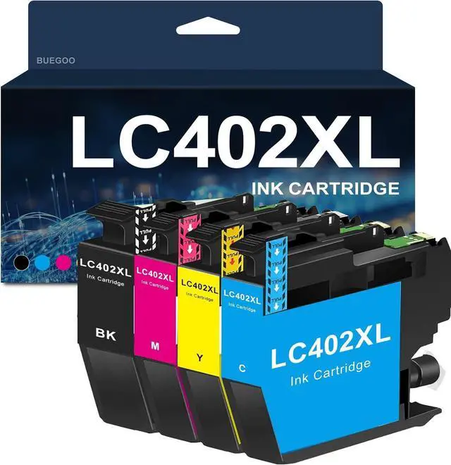 Main image of Ennovor BUEGOO LC402 LC402XL LC402XLBK LC402XLC LC402XLM LC402XLY High Yield Ink Cartridge Compatible for MFC-J5340DW MFC-J6540DW MFC-J6740DW MFC-J6940DW J5340 J6540 J6740 J6940 Printer | 4 Pack
