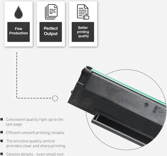 Alt view image 7 of 7 - PB211 PB-211EV Toner Cartridge (2 Pack, Black) - Lovn Compatible PB-211 PB-211EV Toner Cartridge (Up to 2,100 Pages) Replacement for Pantum P2502W M6552NW M6550NW M6602NW M6600NW P2500W Printer