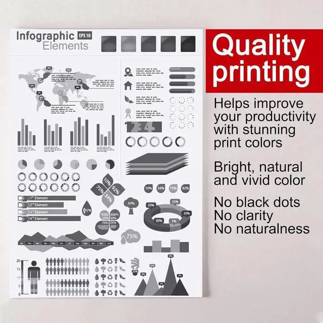 Alt view image 4 of 6 - Ennovor 1 Pack 332 6261B012 Magenta Toner Cartridge Compatible 332 Replacement for Canon 332 for Canon imageCLASS LBP7780Cdn Printer