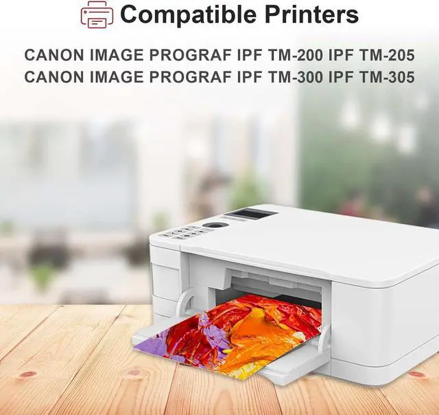 Alt view image 2 of 7 - Ennovor PFI120 130ml Yellow Pigment Ink Tank Cartridge Compatible with Canon PFI-120 PFI-120Y PFI120Y for imagePROGRAF IPF TM-200 TM-205 TM-300 TM-305