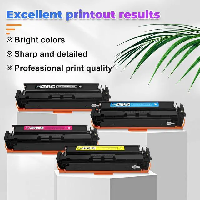 Alt view image 2 of 7 - 204A Toner Cartridge Compatible with HP 204A 204A CF510A CF511A CF512A CF513A and Compatible Color Printer MFP M154a M154nw M180n M180nw M181 M181fw Printer (Black Cyan Yellow Magenta)