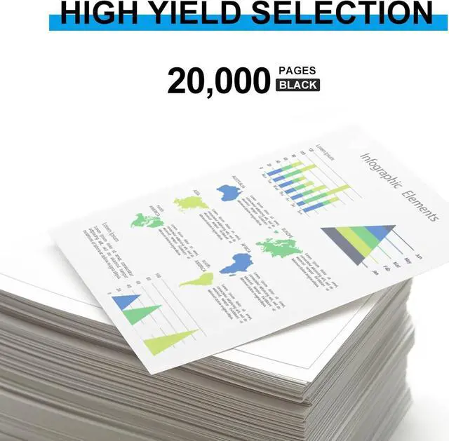 Alt view image 3 of 6 - Ennovor BUEGOO TK-7107 Black Toner Cartridge Replacement for Kyocera TK7107 1T02P80US0 Toner for TASKalfa 3010i Printers, 1 Pack