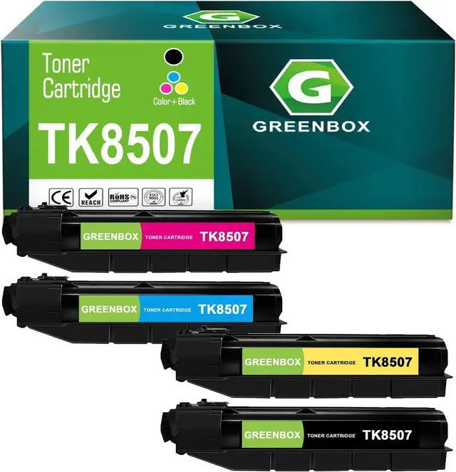 Main image of Ennovor GREENBOX TK-8507 TK8507 Toner Cartridge Compatible 30,000 Pages Replacement for TK-8507k TK-8507c TK8507y TK8507M for Kyocera TASKalfa 4550ci 4551ci 5550ci 5551ci Series Printers (BK/C/M/Y)