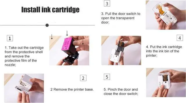 Alt view image 5 of 7 - Bewinner Mini Edible Inkjet Printer - Protable Handheld Color Food Printer, Coffee Stencils Latte Art Printer Pen in Bread Cake Cookie Universal for Printing Everywhere You Want 1200x1200dpi