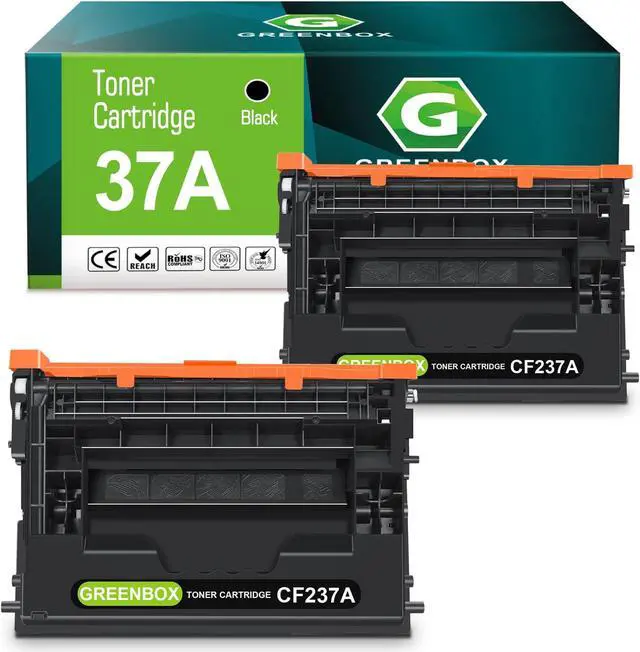 Main image of GREENBOX Compatible CF237A Toner Cartridge Replacement  37A CF237A 37X CF237X  Enterprise M607 M608 M607n M607dn M608dn M609 MFP M631 M632 M633 Printer (11,000 Pages, 2 Black)