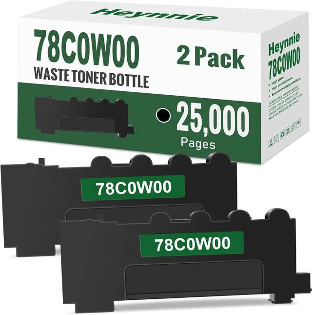 Main image of 78C0W00 Waste Toner Bottle Replacement for Lexmark 78C0W00 for C2325 C2425 C2535 CX421 CX522 CX622 CX625 MC2325 MC2425 MC2535 MC2640 (2 Black)