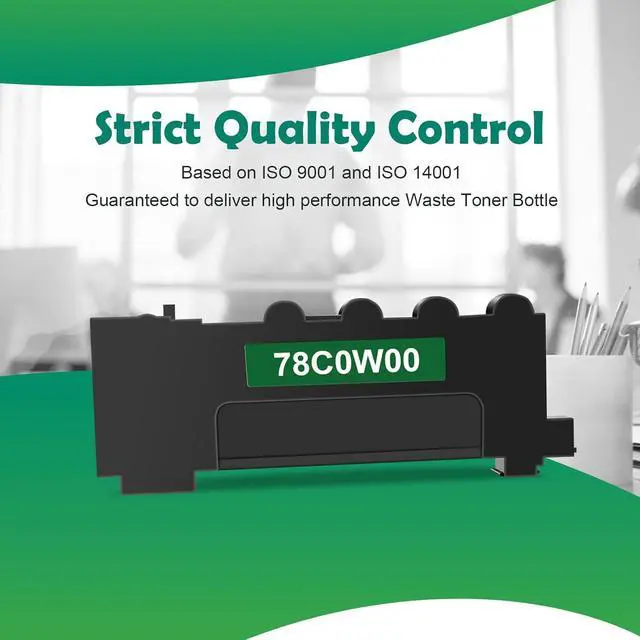 Alt view image 5 of 7 - 78C0W00 Waste Toner Bottle Replacement for Lexmark 78C0W00 for C2325 C2425 C2535 CX421 CX522 CX622 CX625 MC2325 MC2425 MC2535 MC2640 (2 Black)