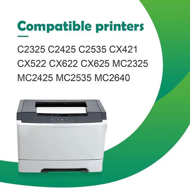 Alt view image 2 of 7 - 78C0W00 Waste Toner Bottle Replacement for Lexmark 78C0W00 for C2325 C2425 C2535 CX421 CX522 CX622 CX625 MC2325 MC2425 MC2535 MC2640 (2 Black)