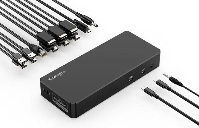 Alt view image 6 of 7 - Kensington SD4790P USB-C Quad 4K Displaylink Docking Station, 100W Charging, 3 x DisplayPort, 3 x HDMI, for Windows/macOS/ChromeOS (K33610NA)