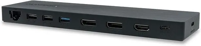 Main image of VisionTek VT2000 USB-C MST 3x Monitor Docking Station - 2x DispayPort, 1x HDMI, 4x USB Ports, Audio, Ethernet, SD Reader for Windows