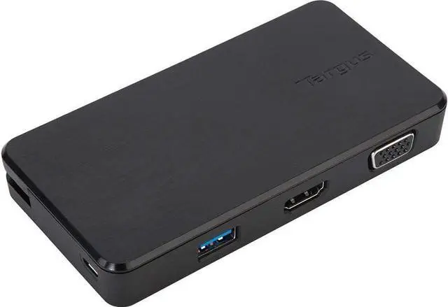 Alt view image 2 of 7 - Targus VersaLink Universal Travel Laptop Dock with VGA/HDMI Connectivity & 2 USB 3.0 Ports for PC, Mac, & Android (DOCK110USZ)