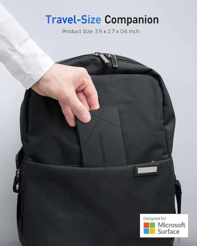 Alt view image 2 of 7 - [Designed for Microsoft Surface] Cable Matters 7-in-1 40Gbps USB4 Hub with Dual 4K@60Hz Displays(HDMI and DisplayPort), Single 4K@240Hz / 8K@60Hz, 100W PD, Gigabit Ethernet, Works with Thunderbolt 4