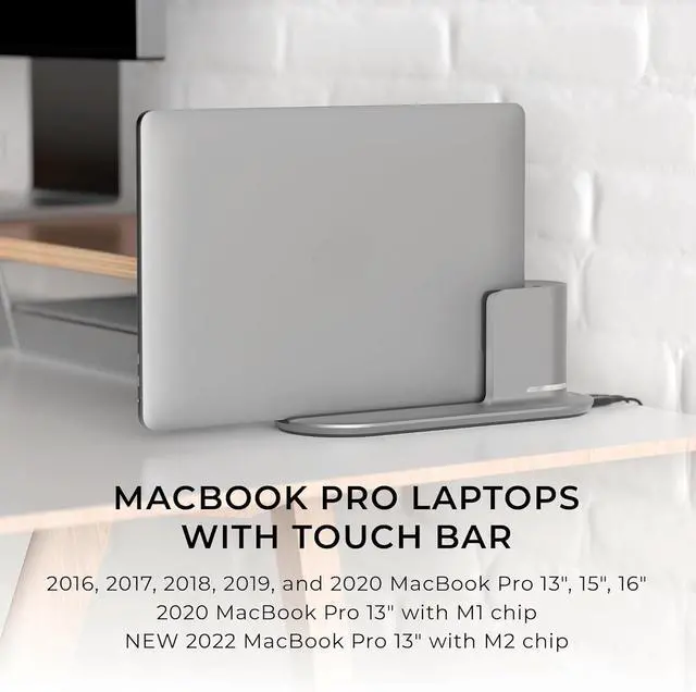 Alt view image 3 of 7 - HumanCentric DockBook for Touch Bar MacBook Pro Only, Compatible with Touch Bar MacBook Pro 2016-2020 and 2022, Must Have Touch Bar, Does NOT Support Dual Monitors, Requires Your Power Adapter