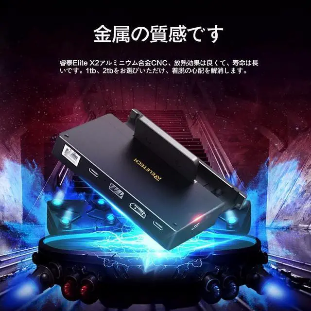 Alt view image 4 of 6 - Dock Station with Portable NVMe SSD 1TB Aluminum Stand Hub HDMI 4K USB C USB3.2 PD Charger for Steeck Console