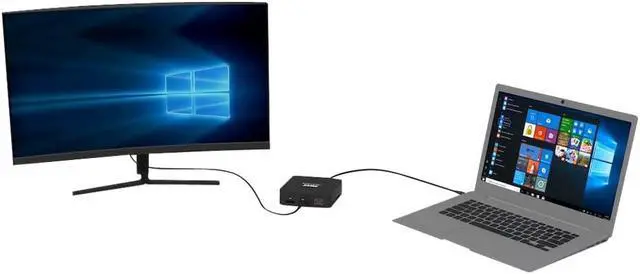 Alt view image 2 of 7 - Port Connect Type-C 2 x 4k Display Travel Docking Station. Supports PXE Boot, 85w Power Distribution and Allows Connection of up to 10 Different peripherals.