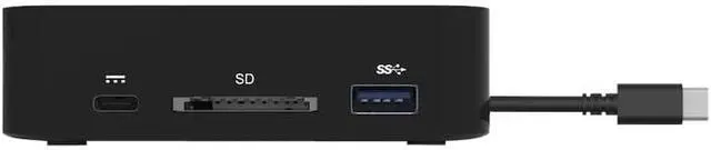 Alt view image 3 of 7 - Port Connect Type-C 2 x 4k Display Travel Docking Station. Supports PXE Boot, 85w Power Distribution and Allows Connection of up to 10 Different peripherals.
