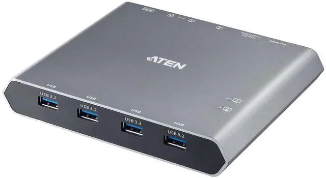 Main image of ATEN US3311 2-Port USB-C KVM Switch 2 PC 1 Monitor DisplayPort Out - 8K / 4K - 144hz 120Hz 60Hz 4-Port USB 3.2 DP 1.4 PD 3.0 for Windows PC and Mac