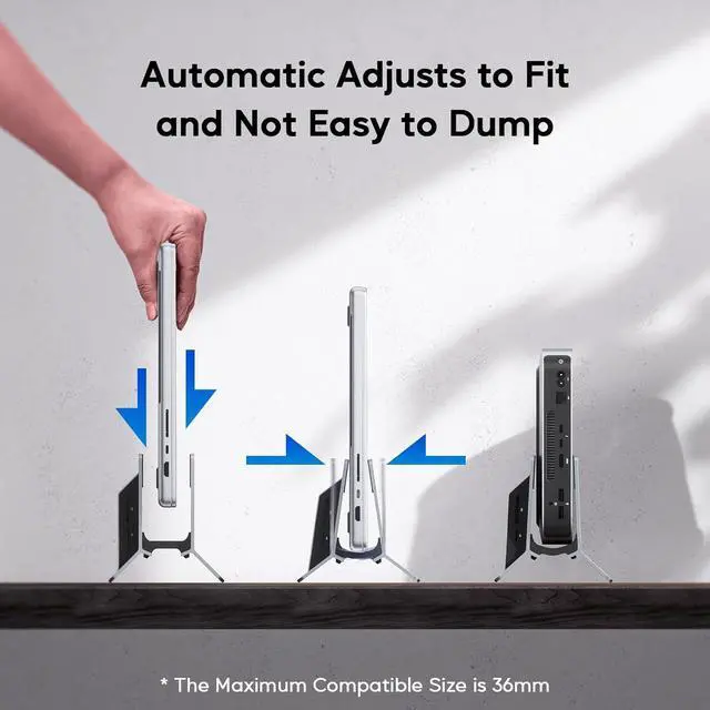 Alt view image 5 of 7 - Vertical USB C Docking Station for MacBook Pro Air, Laptop Docking Station with M.2 SSD Expansion Slot, HDMI 4K, 4 USB A/C Max 10Gbps, RJ45, SD/TF, PD Dock for Full-Featured Type-C Laptops