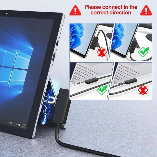 Alt view image 7 of 7 - Microsoft Surface Docking Station,Triple Displays 2 HDMI+VGA, 12 in 1 Surface Dock for Microsoft Surface Pro 11/10/9/8/X/7/6/5/4/3, Surface Laptop 6/5/4/3/2/1, Surface Laptop Go 3/2/1, Surface Book