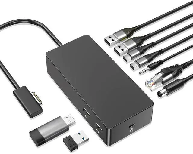 Main image of Surface Dock,Surface Pro Docking Station with 90W Power Supply,Ethernet,Mini DP*2,USB 3.0 * 4,Audio for Surface Pro 9/8/X/7/6/5/4/3, Surface Laptop go/5/4/3/2/1, Surface Book 3/2/1