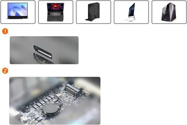 Alt view image 4 of 7 - OCuLink External Graphics Card Docking Solution PCIE4.0 OCuP4 OCuP4v2 Easy Expansion Optimized Compatibility