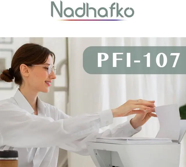 Alt view image 2 of 6 - PFI107 PFI-107 Set (5-Pack) Replacement for Canon PFI-107 Ink Cartridges PFI-107MBK PFI-107BK PFI-107C PFI-107M PFI-107Y for imagePROGRAF iPF670 iPF680 iPF685 iPF770 iPF780 iPF785 Printers