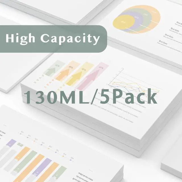 Alt view image 4 of 6 - PFI107 PFI-107 Set (5-Pack) Replacement for Canon PFI-107 Ink Cartridges PFI-107MBK PFI-107BK PFI-107C PFI-107M PFI-107Y for imagePROGRAF iPF670 iPF680 iPF685 iPF770 iPF780 iPF785 Printers