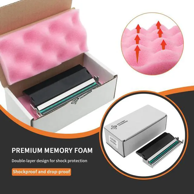 Alt view image 3 of 7 - 203DPI Thermal Printhead Replacement for Ze bra ZM400 Printers - 79800M | Enhanced Durability & Precision Printing
