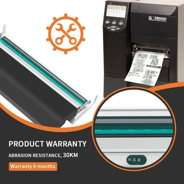 Alt view image 4 of 7 - 203DPI Thermal Printhead Replacement for Ze bra ZM400 Printers - 79800M | Enhanced Durability & Precision Printing