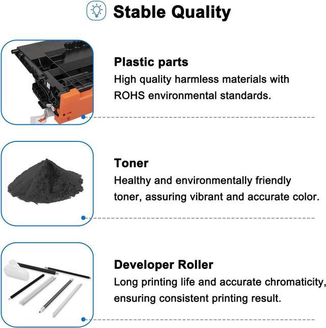 Alt view image 5 of 6 - 147A Black Toner Cartridge Compatible Toner Cartridge Replacement for HP 147A W1470A 147X W1470X for Enterprise M610n M611dn M611x M612dn M612x MFP M634h M635fht M635h M636fh Printer Ink (2-Pack)