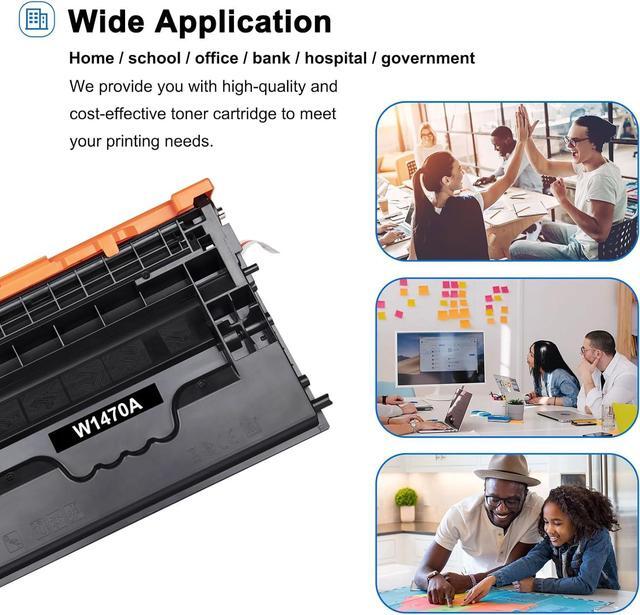 Alt view image 6 of 6 - 147A Black Toner Cartridge Compatible Toner Cartridge Replacement for HP 147A W1470A 147X W1470X for Enterprise M610n M611dn M611x M612dn M612x MFP M634h M635fht M635h M636fh Printer Ink (2-Pack)