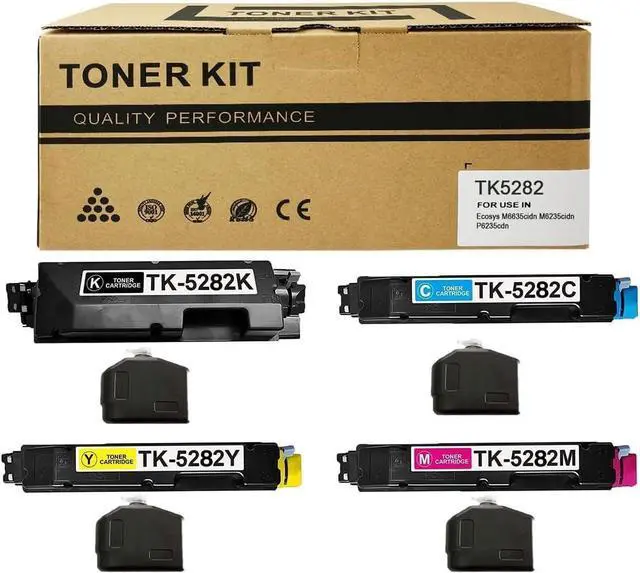 Main image of Ennovor TK5282 TK-5282 Toner Cartridge Compatible with Kyocera Ecosys M6635cidn M6235cidn M6635cidn P6235cidn M6235 P6235 P6235cdn TK-5282K TK-5282C TK-5282M TK-5282Y 1102V02US1 1102V12US1 1102TW2US1