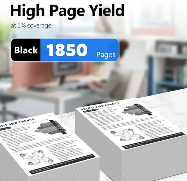 Alt view image 3 of 7 - 206A Black Toner Cartridges 2 Pack (Fast Delivery) : Replacement for HP 206A 206X for Color Laserjet Pro MFP M283fdw M283cdw M283fdn Pro M255dw M255nw M255dn Printer | W2110A W2110X Black Ink