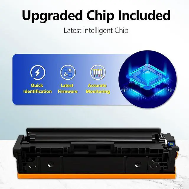 Alt view image 4 of 7 - 206A Black Toner Cartridges 2 Pack (Fast Delivery) : Replacement for HP 206A 206X for Color Laserjet Pro MFP M283fdw M283cdw M283fdn Pro M255dw M255nw M255dn Printer | W2110A W2110X Black Ink