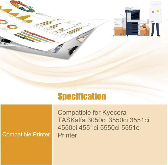 Alt view image 2 of 7 - Ennovor DK-8505 Drum Unit Compatible with Kyocera TASKalfa 3050ci 3550ci 3551ci 4550ci 4551ci 5550ci 5551ci Printers, High Yield 90000 Pages (1 Pack Black)