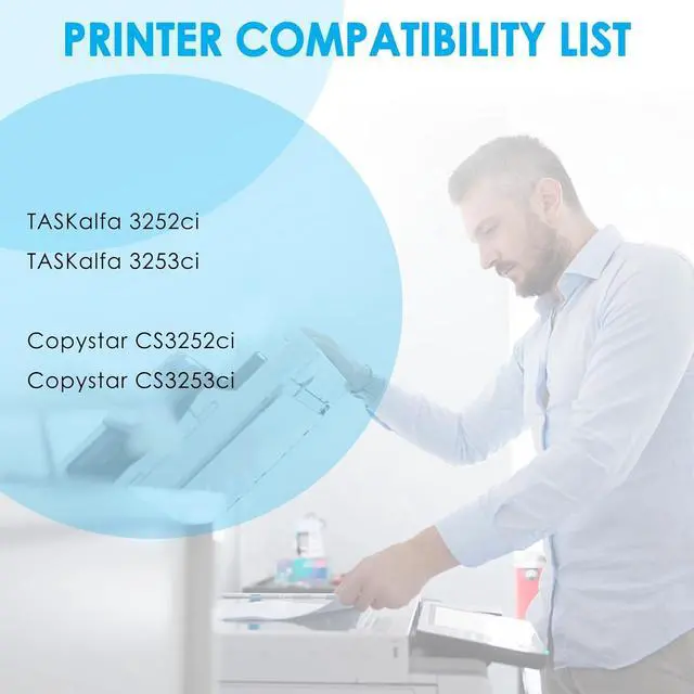 Alt view image 2 of 7 - LeciRoba Compatible TK8337 Toner Cartridges Replacement for Kyocera TK-8337 1T02RL0US0 1T02RLCUS0 1T02RLBUS0 1T02RLAUS0 for Kyocera TASKalfa 3252ci 3253ci Printer (1 Black 1 Magenta 1 Cyan 1 Yellow)