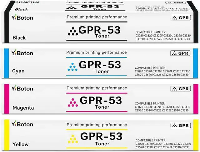 Main image of Ennovor High Yield GPR-53 GPR53 GPR 53 Toner Cartridge Compatible for Canon ImageRunner Advance iR-ADV C3325i C3330i C3525i C3530i C3025i C3725i C3730i C3826i C3830i C3835i Printher