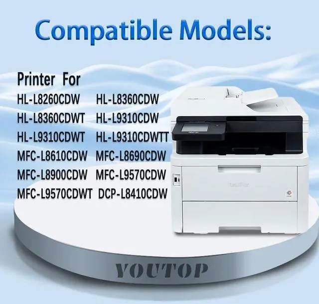 Alt view image 2 of 6 - Ennovor High Yield 4PK TN-439 TN439 Toner Cartridge Replacement for HL-L8260CDW HL-L8360CDW HL-L8360CDWT MFC-L8900CDW MFC-L8610CDW MFC-L9570CDW Printer