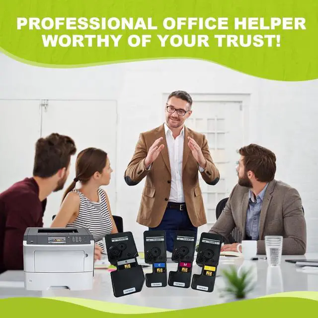 Alt view image 6 of 7 - Ennovor TK5242 Compatible kyocera m5526cdw Toner for Kyocera ECOSYS M5526cdw, ECOSYS P5026cdw, M5526cdn, P5026cdn Toner (Compatible Kyocera TK-5242 TK5242K TK5242C TK5242M TK5242Y, 4 Pack, BK/C/M/Y)