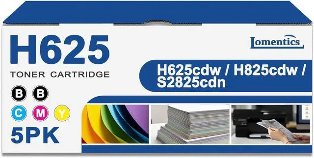 Main image of Ennovor H625 H825 Toner Cartridges High Yield 5 Pack (2Black, Cyan, Magenta, Yellow) - Loment Compatible N7DWF P3HJK 5PG7P 3P7C4 Toner Replacement for Dell H625cdw H825 H825cdw S2825cdn S2825 Printer