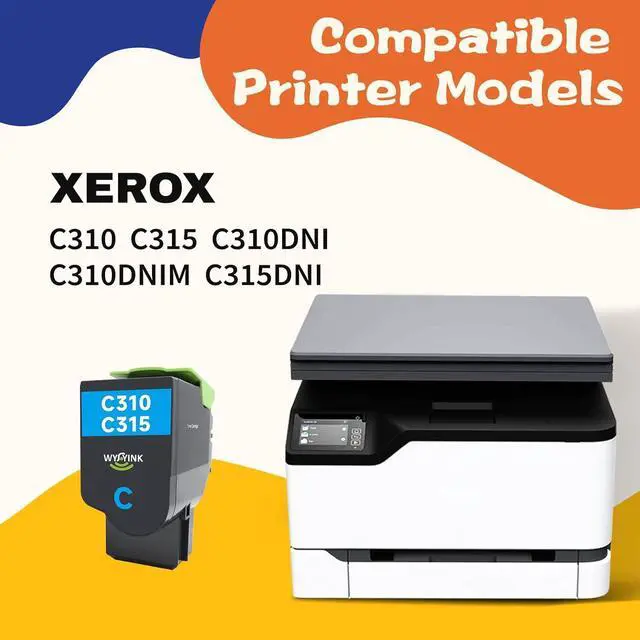 Alt view image 2 of 6 - Ennovor C310 C315 Cyan Toner Cartridge 2000 Page Yield Replacement for Xerox 006R004357 for Xerox C310 C315 C310DNI C310DNIM C315DNI Printer