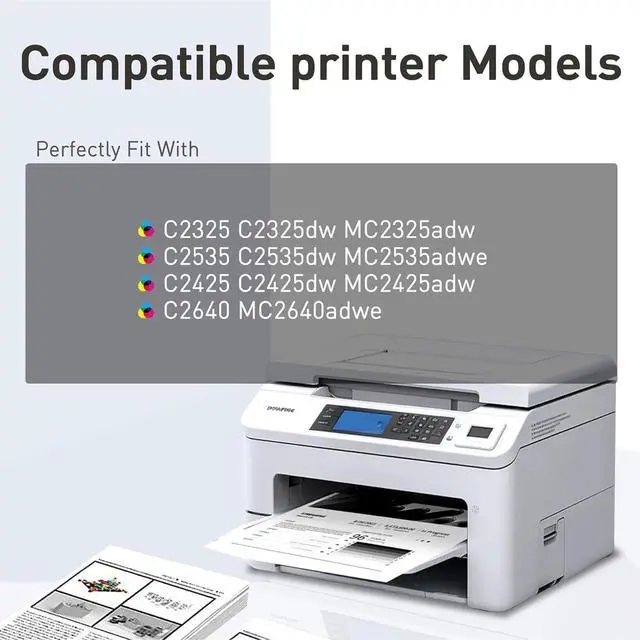 Alt view image 2 of 5 - Ennovor Compatible Toner Cartridge for Lexmark C231H C2325H 3,000 Pages C231HK0 C231HC0 C231HM0 C231HY0 High Yield C231HY0 C2310K0 C2310C0 C2310M0 C2310Y0 for C2325 C2425 C2535 MC2325 MC2425 MC2535